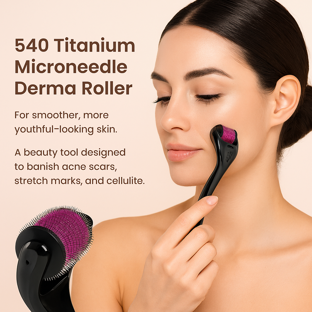 Zenoverge Titanium Microneedle Derma Roller