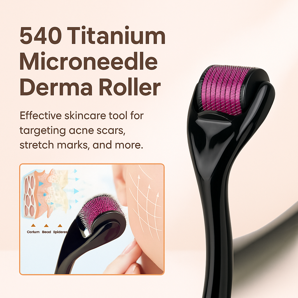 Zenoverge Titanium Microneedle Derma Roller